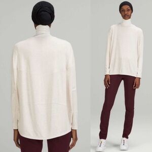 Back in Action Long Sleeve Shirt-Heather White Opal (ribbed)
